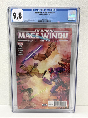 Star Wars: Mace Windu #5 1st Ahsoka Tano Cameo in Marvel CGC NM/MT 9.8 White Pgs