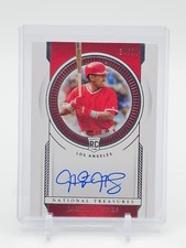 JAHMAI JONES 2021 NATIONAL TREASURES ROOKIE AUTO /99 #RKS-JJ ANGELS Q5194