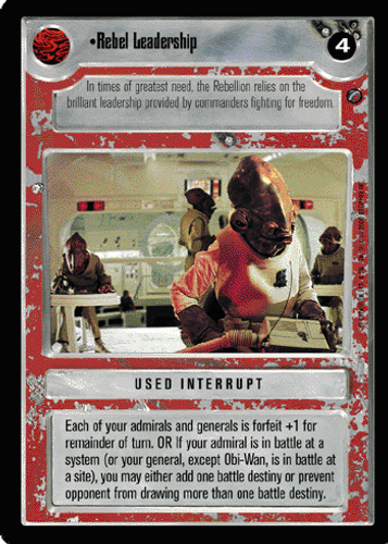 Rebel Leadership - FOIL - Reflections III - Star Wars CCG - Picture 1 of 6
