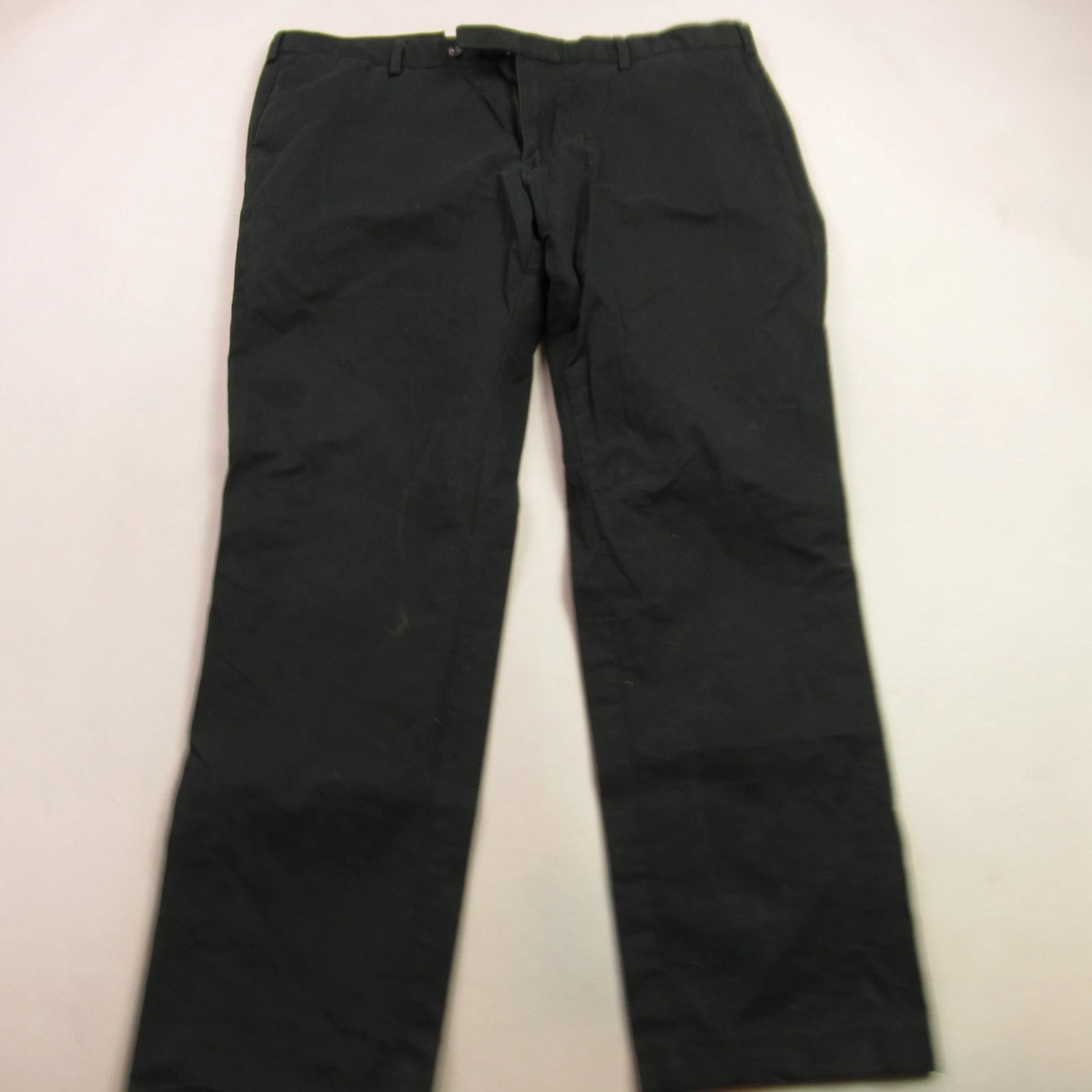 Polo Ralph Lauren Pants Mens 40/32 Chino Pockets Straight Fit Black Casual