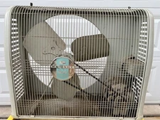 VTG Homart Sears Large 20" Industrial Window Fan #9302 w/original box WORKS