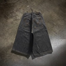 Sean John Men Jorts 40 Vintage Mega Baggy Dark Wash Indigo Long Skater Y2K 2000s
