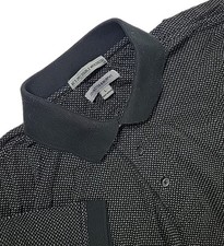 Johnston  Murphy Polo Shirt Mens L BLACK Cotton Short Sleeve Casual Golf
