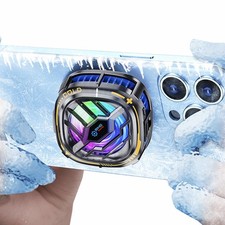 YANISM Magnetic Cell Phone Cooler, RGB Cooling Fan Portable Black