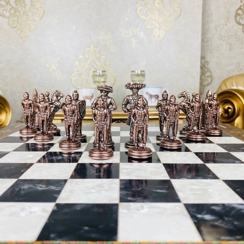 Chess Pieces Only for Adults Antique Spanish Mexico Handmade 🎁 Christmas Gift - Image 4 of 4
