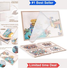 Puzzle Board 1000 Pieces Felt Sorting Trays 31.5x23.6 Inch Foldable Portable