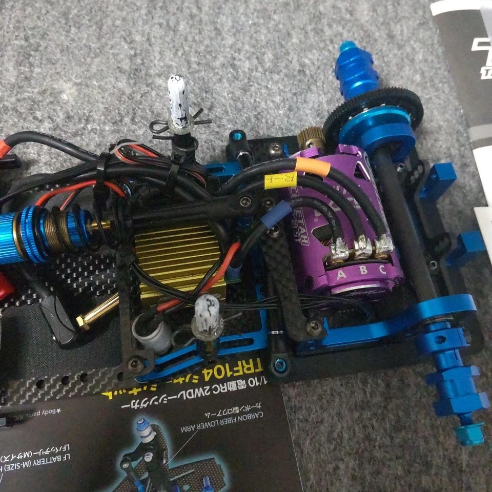 Tamiya TRF104 F1 RC Car Kit Blue Black 1/10 New Ready-to-Run - Image 3 of 4