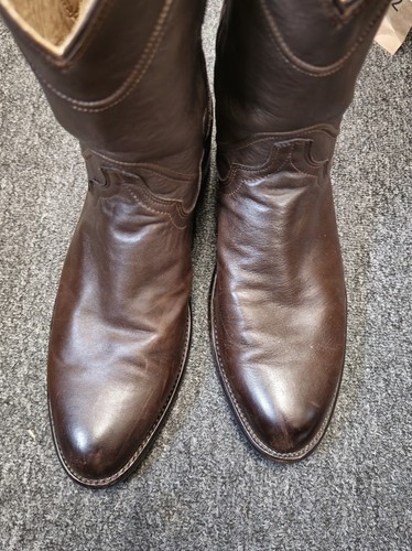 Tecovas The Earl Calf Men’s Roper Western Cowboy Boots Brown 11.5 D Calfskin - Picture 3 of 24