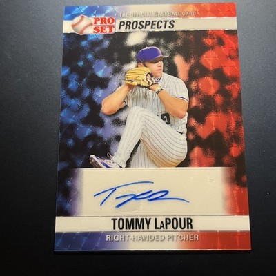 2026 Leaf Pro Set Metal Tommy LaPour RED WHITE & BLUE SSP AUTO - #'d 1/1 (M1)