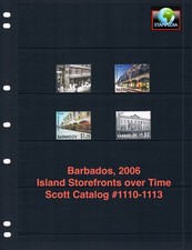 $8.50 Scott Value - 2006 BARBADOS Storefronts Main Street Stores CV MNH NH UMM