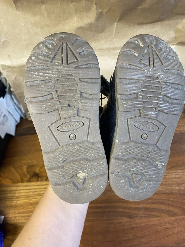 Carter’s Niño Pequeño Con Cordones Botas Altas Zapatos Talla 8 Foto 3 de 3