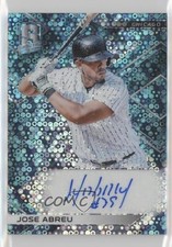 2018 Chronicles Spectra Signatures Neon Blue Prizm 2/10 Jose Abreu Auto 0g4