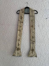18th Century Antique Liturgical Stole-Silk-Damask-Metallic-Religious-Floral-