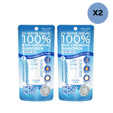2x MizuMi UV Water Serum SPF50 PA  Sunscreen 100 Non-chemical Skin Care 40 g