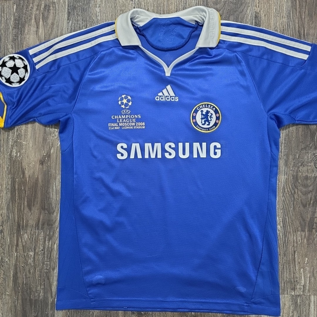 2008 Adidas Chelsea Home Soccer Jersey Didier Drogba Men M UCL