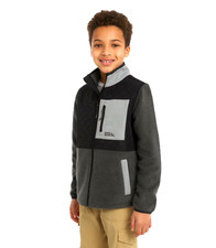 New 89.00 EDDIE BAUER Boys High Quality Polar Fleece Jacket - Size: M 7/8