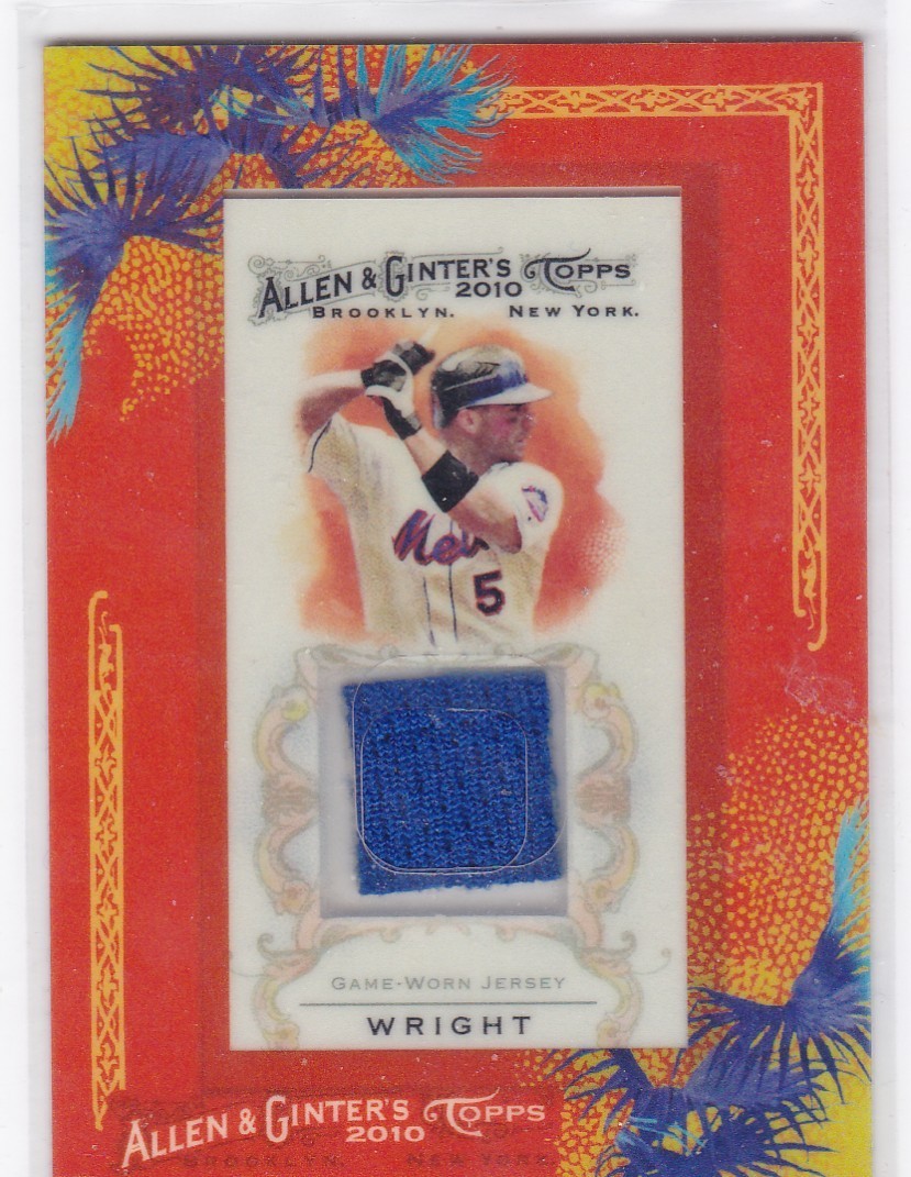 2010 Topps Allen & Ginter Mini Framed Relic David Wright #AGR-DWR
