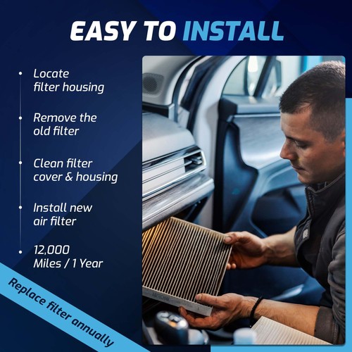 AirTechnik CF11182 PM2.5 Cabin Air Filter w/Activated Carbon | Fits Select... - Bild 5 von 8