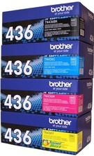 Brother TN436 High Yield Toner Set - Pack Of 4 Black,Magenta,Cyan,Yellow NEW