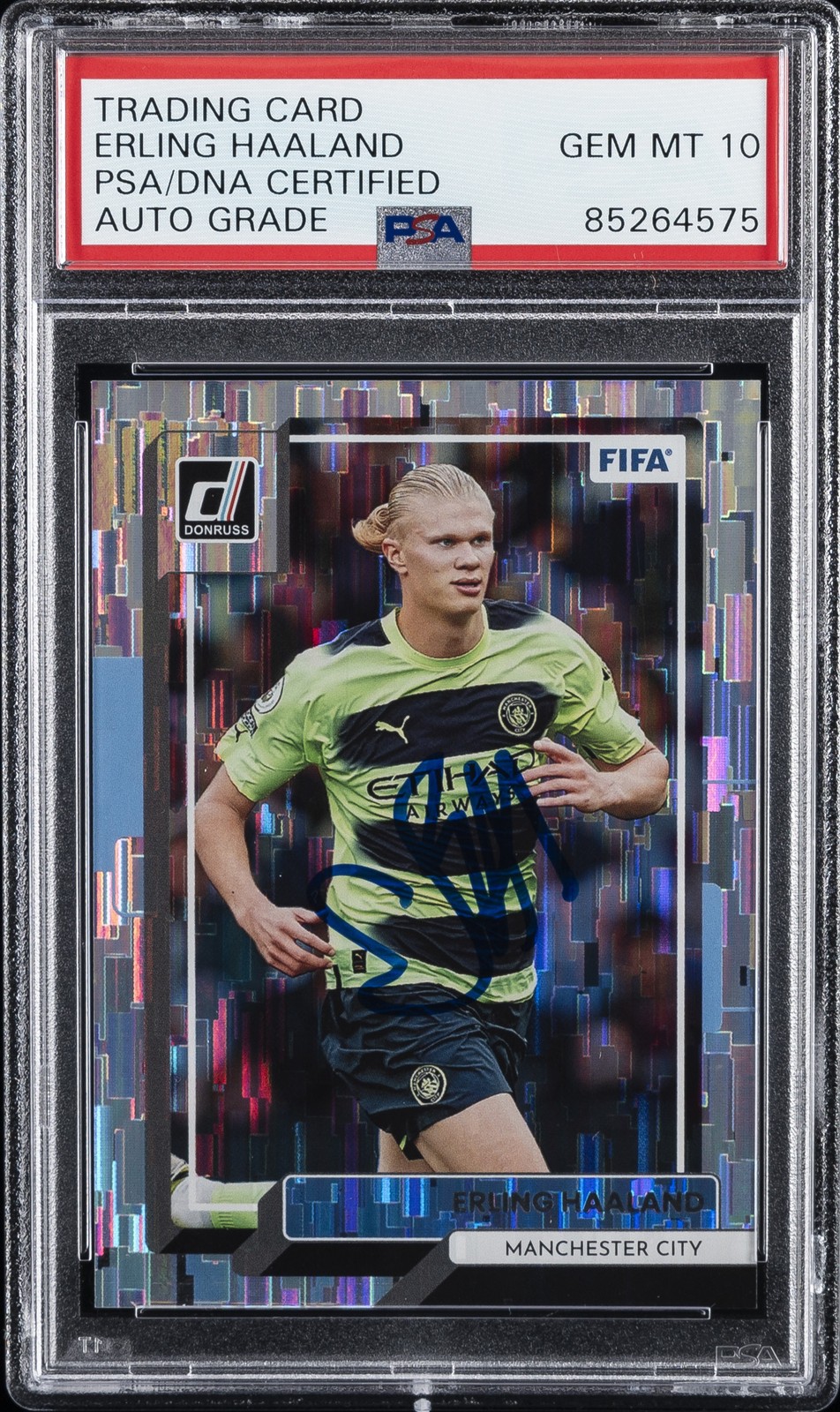 ERLING HAALAND SIGNED AUTOGRAPHED TRADING CARD PSA DNA AUTO 10