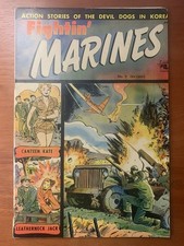 Fightin? Marines #9 Matt Baker Cover Canteen Kate Golden Age FN- (Variant Cover)