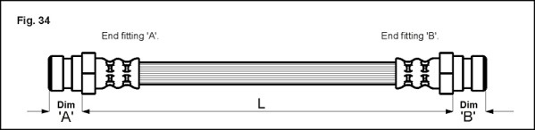 Metzger Bremsschlauch 4114773 FüR Vw, Hinterachse Links, Hinterachse Rechts-image