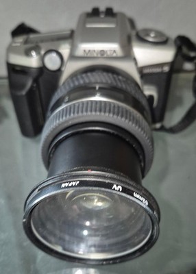 Working Minolta Maxxum 5 35mm CAMERA with AF 24-105 Lens & Case