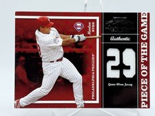 Marlon Byrd 2004 Playoff Honors Piece of the Game Used Jersey /250 J3