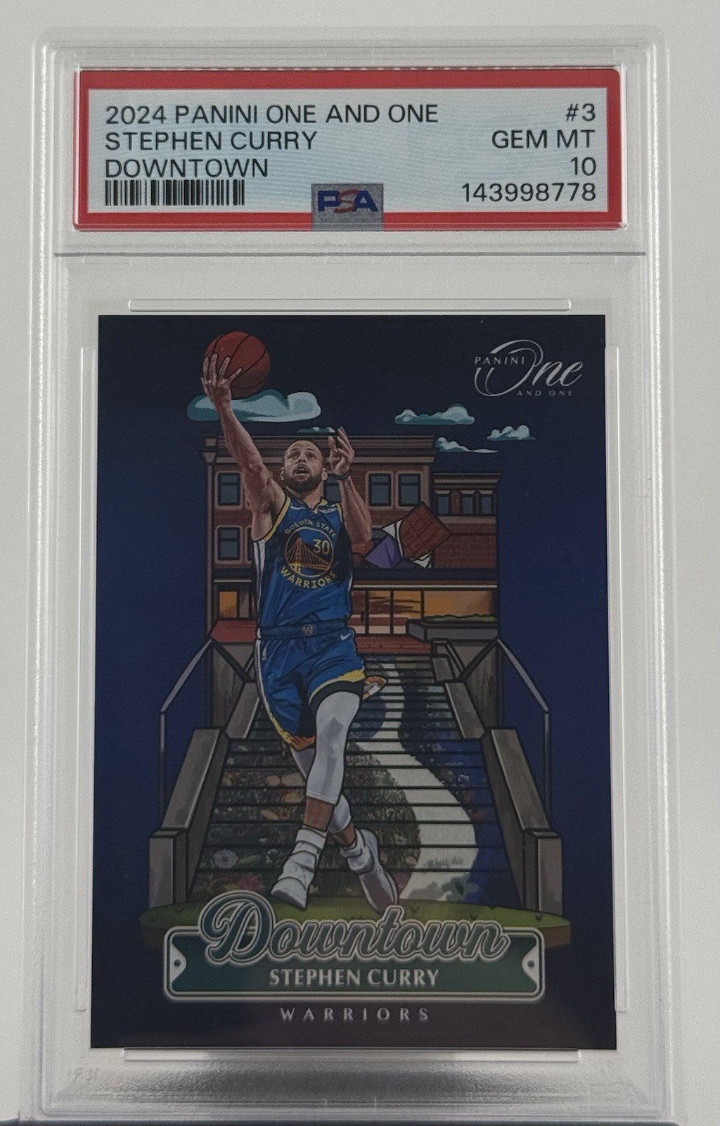 2024 Panini One And One Downtown Stephen Curry - PSA 10 - Pop 11 RARE