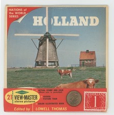 HOLLAND View-Master Packet B-190 with Stamp and Coin Exc. Condition