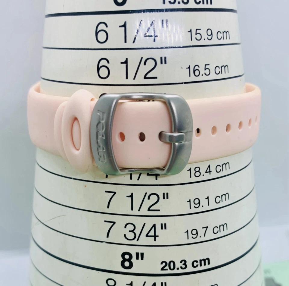 Reloj digital rastreador de actividad física Polar F6 para mujer rosa plateado solo batería nueva Foto 4 de 4