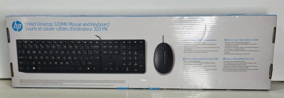 HP Wired Desktop 320MK Mouse and Keyboard - Image 3 of 4