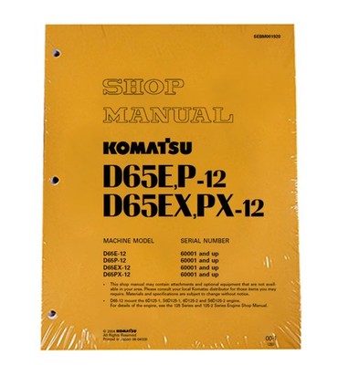 Komatsu D65E-12, D65P-12, D65EX-12, D65PX-12 Repair Service Manual # SEBD001920