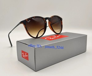 Ray-Ban Erika RB4171 710/T5 Womens Tortoise Brown Gradient Sunglasses 54mm 2N