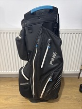 PING Monsoon Waterproof Golf Cart Bag, 15-way full length, rainhood, strap