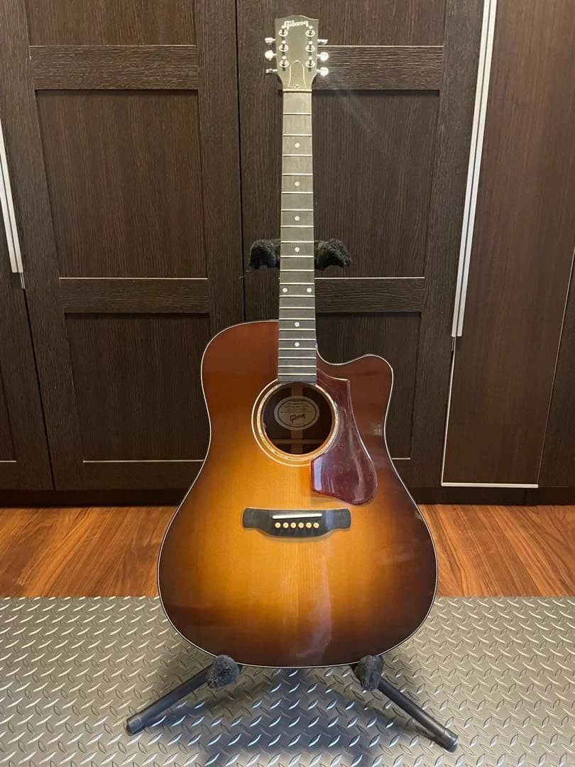 Guitarra eléctrica acústica Gibson Hummingbird Walnut AG Sunburst con...