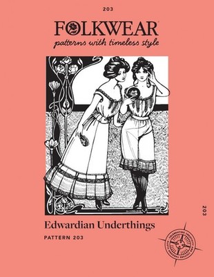 Folkwear Schnittmuster Papier Schnittmuster Edwardian Underthings