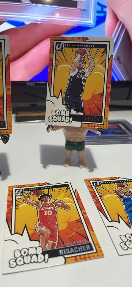 Panini Donruss Steph Curry, Jayson Tatum, Giannis Antetokounmpo Bomb Squad Foto 4 de 4