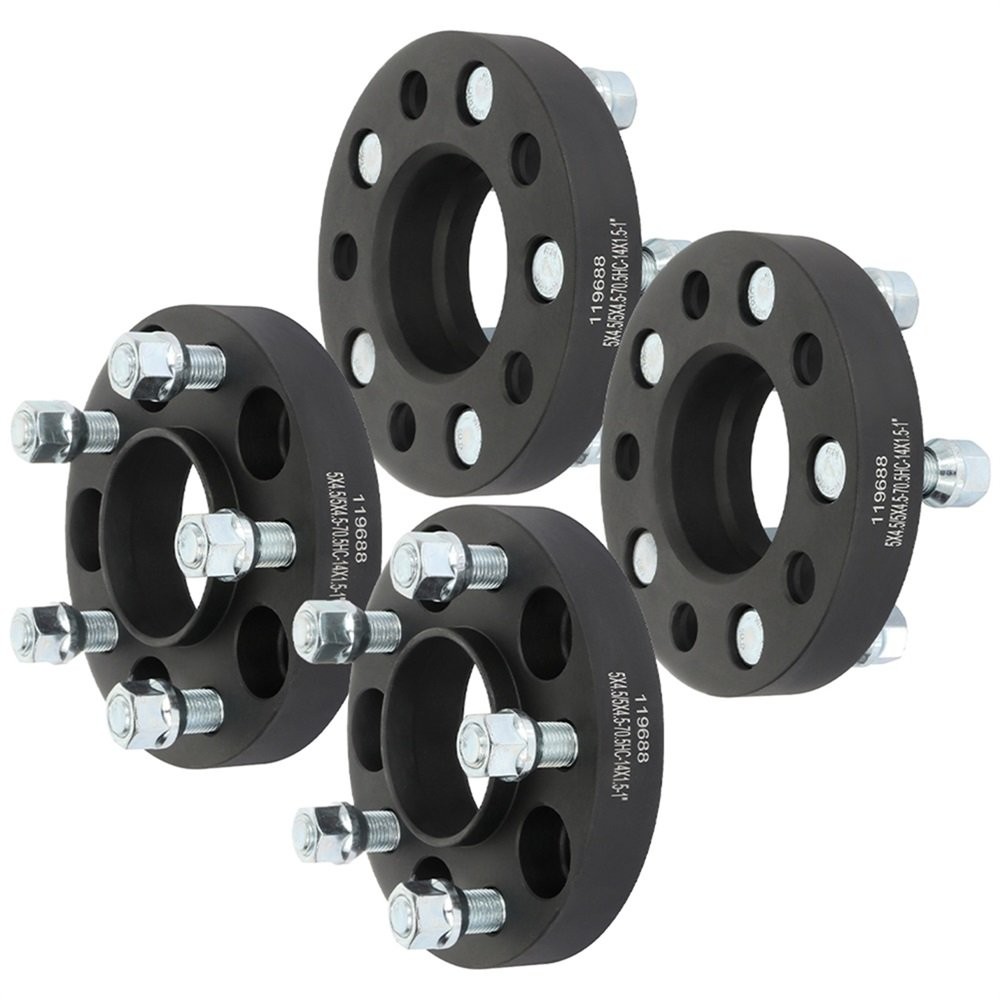 Wheel Spacers 14x1.5 For Ford Mustang 2015-2024 2025 4 Pcs 1" 5x4.5 Hubcentric
