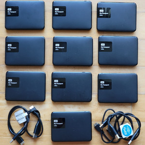 LOT of 10 Western Digital 1TB My Passport Ultra USB 3.0 drives 1 TB WD Portable