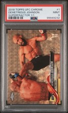 2018 Topps Chrome UFC Demetrious Johnson #1 Superfractor 1/1 PSA 9