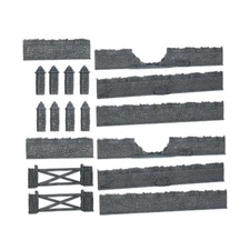 Mantic Terrain 28mm Battlefield Walls SW (New)