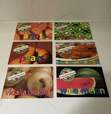 6 Vintage Weight Watchers WW Turn Around Points Picture Recipe Cards A RARE SET