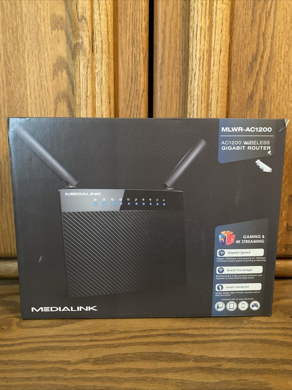 Mediabridge MLWR-AC1200 Medialink AC1200 1000 Mbps Wireless Gigabit Router -...