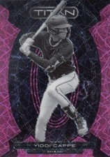 YIDDI CAPPE /17 CHRONICLES TITAN PINK VELOCITY REFRACTOR RC MARLINS #24 2023 23