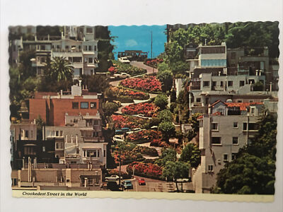 Crookedest Street In The World Lombard San Francisco Postcard | eBay