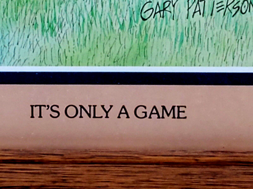 Gary Patterson IT S ONLY A GAME gerahmter signierter Golfdruck - Bild 5 von 9