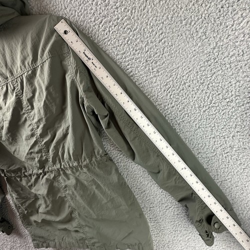 Pulse Jacket Medium Olive Green Utility Field Cargo Military Snap Pockets Hooded - Picture 15 of 17