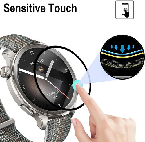 Protector de pantalla TPU templado cubierta completa para Amazfit Balance - Imagen 4 de 12