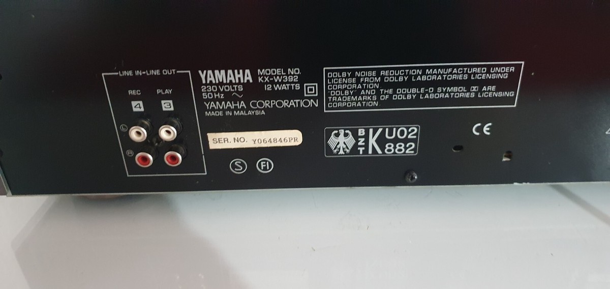 YAMAHA KX-W392 NATURAL SOUND STEREO DOUBLE KASETTE DECK | eBay